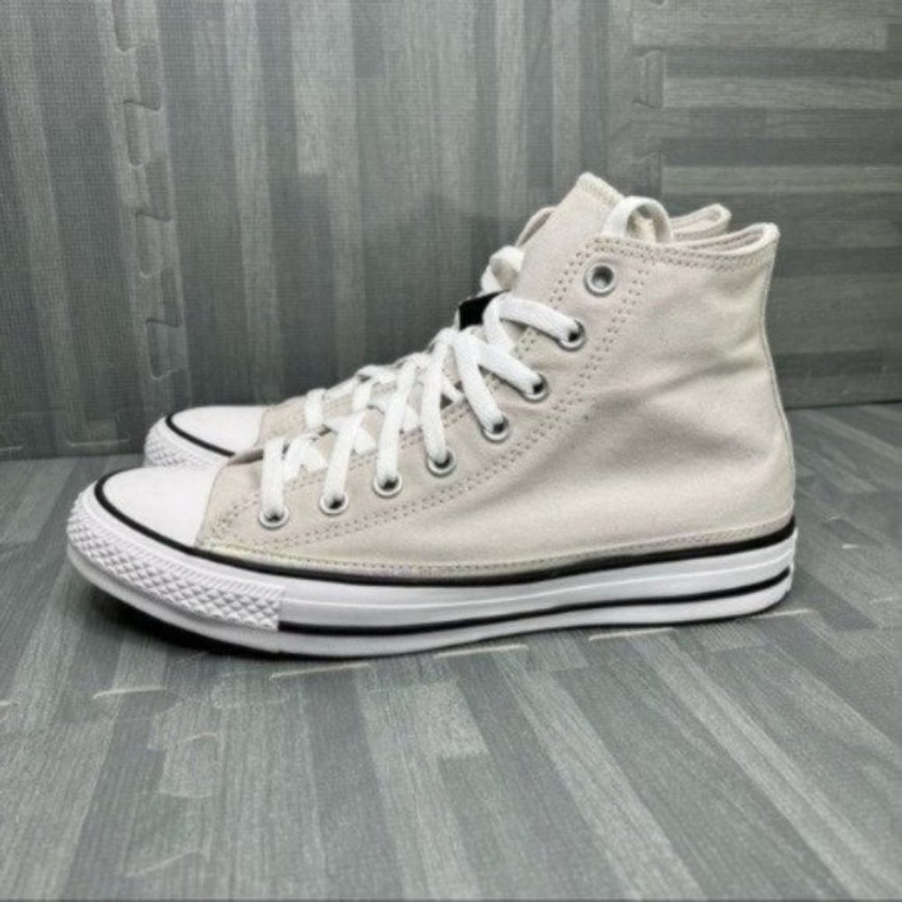 Converse Chuck Taylor HI Top Sneakers Gray Iridescent Stripe Women Size 10.5
